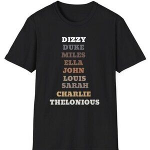 Jazz Greats Fathers Day Gift Music Graphic Unisex T-Shirt 81